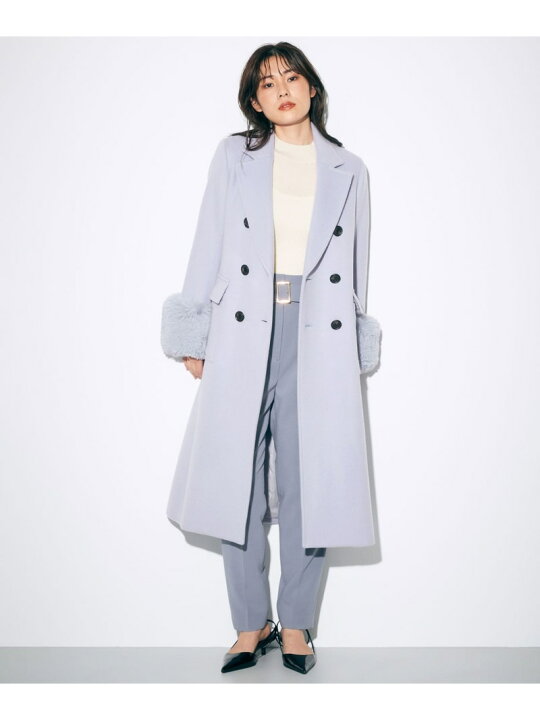 楽天市場】【SALE／60%OFF】ファーカフスロングコート GRACE 