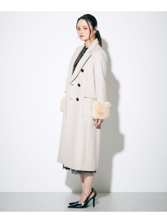楽天市場】【SALE／60%OFF】ファーカフスロングコート GRACE 