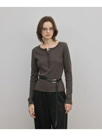 【SALE／30%OFF】ヘンリーネックカットトップ GRACE CONTINENTAL グレースコンチネンタル トップス カットソー・Tシャツ ホワイト ブラック ブラウン【RBA_E】【送料無料】[Rakuten Fashion]