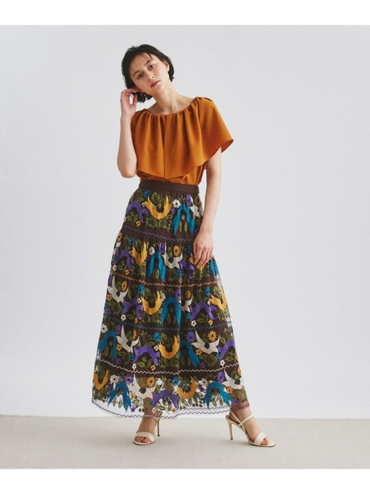 楽天市場】【SALE／60%OFF】マルチ刺繍スカート GRACE CONTINENTAL 
