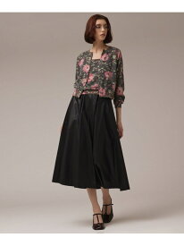 【SALE／50%OFF】ローズプリントニットカーディガン GRACE CONTINENTAL グレースコンチネンタル トップス カーディガン ベージュ ブラック【RBA_E】【送料無料】[Rakuten Fashion]