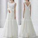 ウェディングドレス Aライン リボン付き ワンピース フォトウェディング 二次会 Aラインのウエディングドレス 7号9号11号 結婚式 ウエディングドレス 花嫁ドレス 海外挙式 フォト婚 二人婚 1.5次会 フォトウェディング にお勧めします *100 gcd_7014