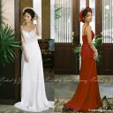 即日発送【New！2カラー】ウェディングドレス キャミソール ホワイト / テラコッタ ワンピース ストラップ ファスナー リゾートウェディング 海外挙式 二次会 白 スレンダードレス ウエディングドレス 花嫁ドレス 1.5次会 フォトウエディング gcd_1082