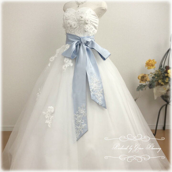 楽天市場】【7色】サッシュベルト 刺繍のレースが豪華なサッシュリボン  