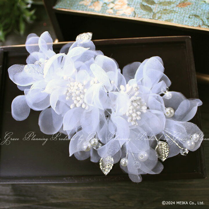 楽天市場】New! お花の髪飾り ヘッドドレス ウェディング セルフフォト 