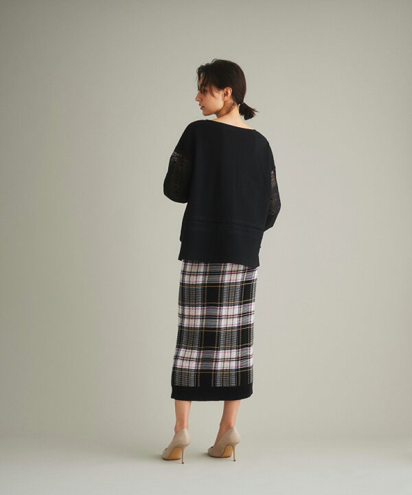 楽天市場】【グレースコンチネンタル】チェックタイトニットスカート  