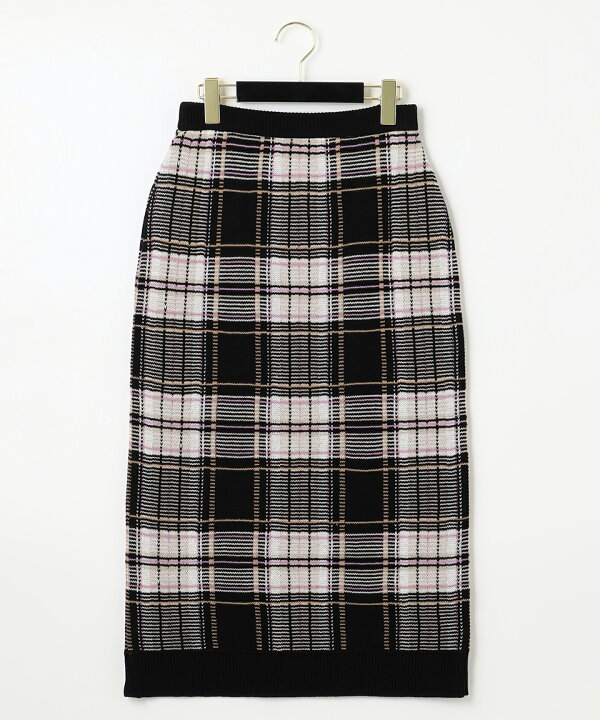 楽天市場】【グレースコンチネンタル】チェックタイトニットスカート  