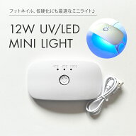 フットネイル、仮硬化にも最適なミニライト♪　12Wミニライト