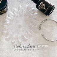 【ゆうパケット対象商品】 カラーチャート　カラージェル　カラー見本　取り外し可能　リング付コンパク…