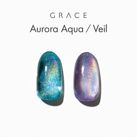 HEMAフリー 神秘的なオーロラカラーマグジェル GRACE Aurora Aqua/Veil 3g