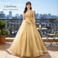【訳あり】肩紐付きカラードレス ロングドレス 演奏会用ドレス プリンセスライン(7号/Sサイズ/シャンパン…