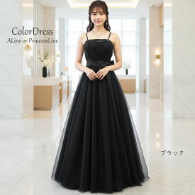 演奏会用ドレス カラードレス ロングドレス Aライン プリンセスライン (5号7号9号11号13号15号/S-M-L-XL-XXLサイズ/オレンジ パープル ワインレッド グリーン ピンク ブラック ネイビー 水色 黒) くすみカラー発表会 中高生 推し色(13022color-t)