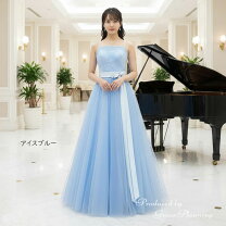 楽天市場】カラードレス（カラーブルー）（ウェディングドレス 
