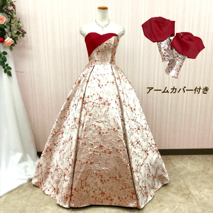 楽天市場】カラードレス プリンセスライン ロングドレス ウエディング 