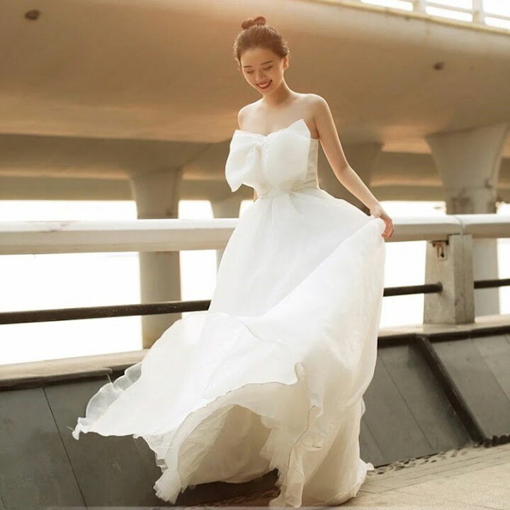 楽天市場】【在庫処分】ウエディングドレス リボン 小さいサイズ 結婚  