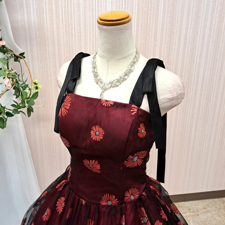 楽天市場】カラードレス ウエディングドレス 肩紐付き リボン 演奏会用 