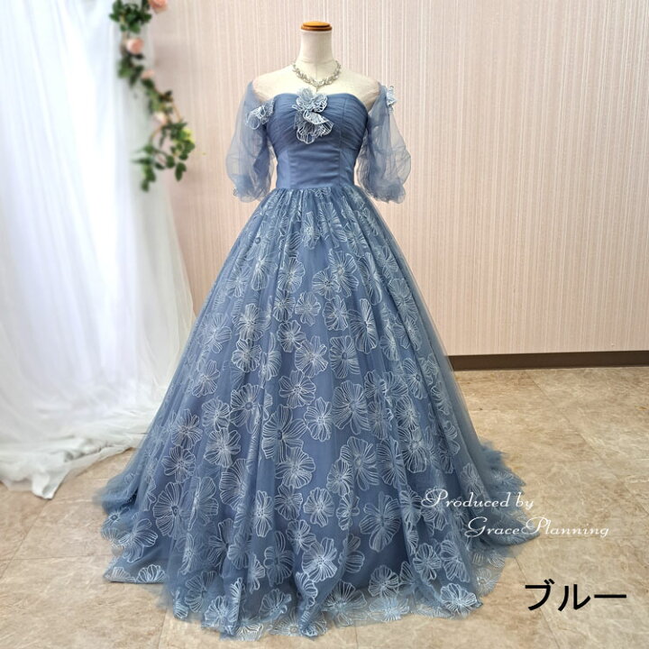 楽天市場】カラードレス ウェディングドレス プリンセスライン 演奏会 