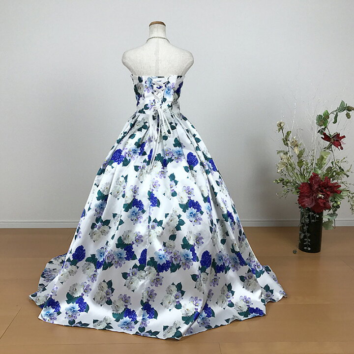 楽天市場】花柄カラードレス ロングドレス 演奏会用ドレス (7号-9号-11 
