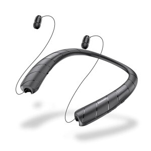�l�b�N�X�s�[�J�[ ���C�����X Bluetooth�C���z�� �i�[���w�b�h�t�H�� �X�s�[�J�[�ƃC���z��2 in 1 �E�F�A���u�� 15���ԘA���g�p Bluetooth5.0 ���� HI-FI 3D�X�e���I