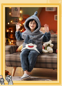 着る毛布 子供 キッズパジャマ 子供パジャマ 上下セット パンダ 男の子 長袖 部屋着 ルームウェア 冬物 ルームウェア ナイトウェア フード付き 恐竜柄 もこもこ あったか フランネル 冬物 仮