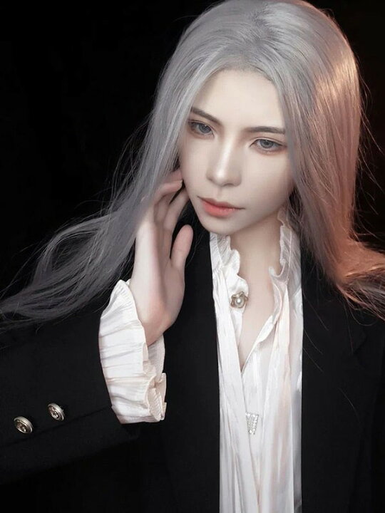 楽天市場 ウィッグ メンズ 長髪 かつら 自然 フルウィッグ ロングウィッグ ロングヘア コスプレ 男装 おしゃれ ナチュラル かっこいい 可愛い ショート 耐熱ウィッグ ブラック 黒髪 グレー オフホワイト 白髪 小顔効果抜群 コスチューム 文化祭 学園祭 イベント 韓国風