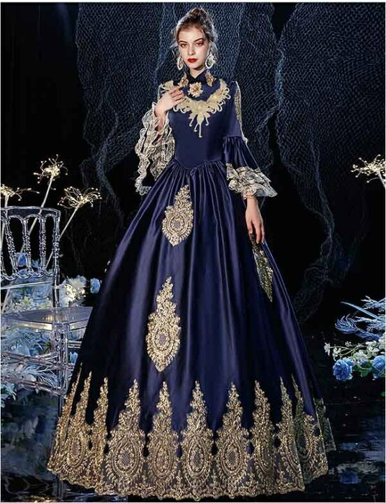 貴婦人 貴族 ドレス 女王様ドレス お姫様 中世ヨーロッパ ロングドレス