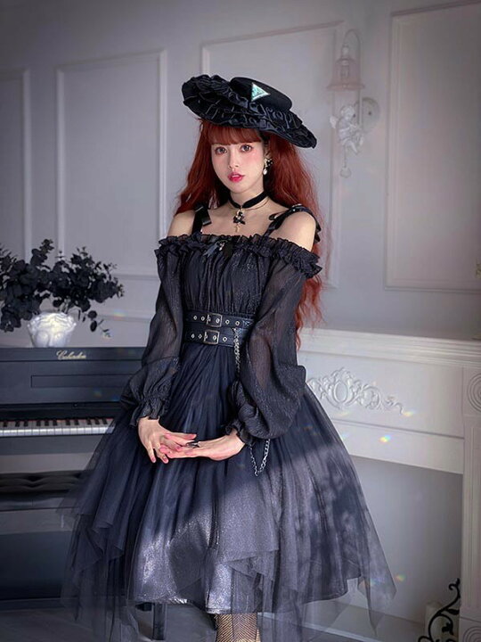 楽天市場】ロリータ ゴスロリ ワンピース Aライン Lolita オフ 