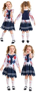 nEB    w ̎q Halloween ߑ RXv ʔ Zbg gbvX XJ[g cosplay Mtg v[g p[eB[ w  ~ ea013t2t2jc