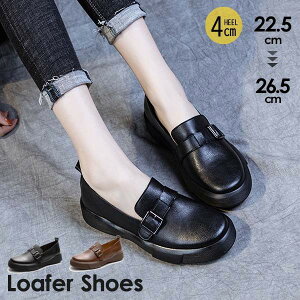 コインローファー ビットローファー 学生 大人 シューズ レディース ローヒール おしゃれ 厚底 黒 マニッシュ 可愛い 春秋 フェイクレザー 合成皮革靴 レトロ ファッション 大きいサイズ 小