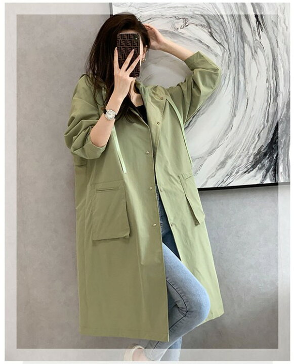 楽天市場】スプリングコート トレンチコート レディース 春 ロング丈  