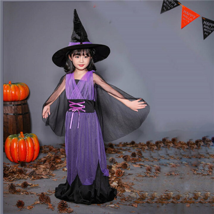 楽天市場 ハロウィン 魔女 コスプレ 帽子キッズ 子供 女の子 魔女 仮装 衣装 子供発表会 演出服 ドレス ワンピース ハロウィン コスプレ 衣装 コスチューム ウィッチ 衣装 子供 パーティーja033zbzbjc グレースショップ