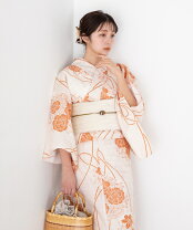 オレンジ カラーオレンジ・アイテム数 着物・浴衣セット 4点 浴衣セット 和服 レディースファッションの通販