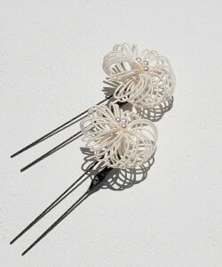 髪飾り 水引き 菊2本セット