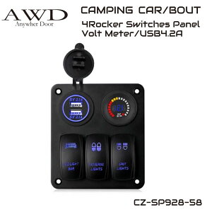LsOJ[/{[g 3AbJ[XCb`pl 4.2A 2USB|[g&{gV[^[ u[LED oCN g[[ DC12V DIY JX^ D CZ-SP928-58 