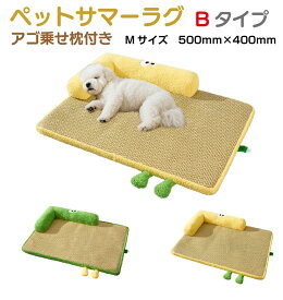 ペットサマーラグ 【Bタイプ Mサイズ】全2カラー PET-RUGB-M | ペット ペットベッド カドラー ラグマット ラグ マット ベット 犬 イヌ 洗える メッシュ クッション ペットマット ソファー あごのせ 通気性 オールシーズン 小型犬 四角 猫 ネコ
