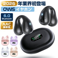 楽天1位＼85%OFF＆P2倍ポイントで1,955円！／ワイヤレスイヤホン イヤーカフイヤホン HiFi高音質 ブルー…