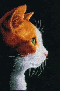 ���[���֑������� �N���X�X�e�b�` �h�J�L�b�g Vervaco�^�x���o�R Kitten II�^�q�L II 14ct�A�C�[�_ ���� �N���X�X�e�b�`�L�b�g �����イ �h�J