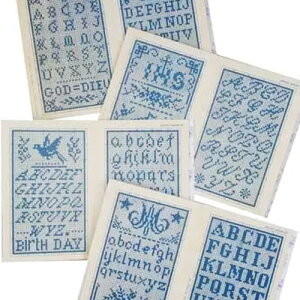 サジュー SAJOU 刺繍図案 クロスステッチ ブルーシリーズ n°1