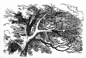 ラバースタンプ 不思議の国のアリス Cheshire Cat 【クリング】 ラバースタンプ 輸入スタンプ アートスタンプ テニエル画