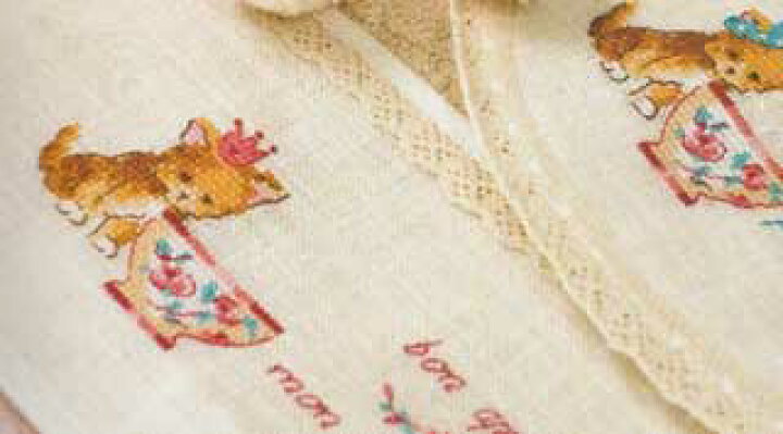 楽天市場 Adorables Animaux クロスステッチ刺繍図案集 フランス輸入雑誌 書籍 グレイスワーク