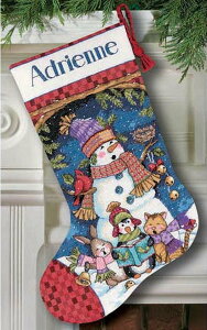[֑ NXXeb` hJLbg fBVY Dimensions 킢L[ Cute Carolers Stocking 14ct NX}X̌C NXXeb`Lbg イ hJ