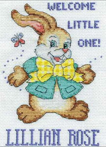 クロスステッチ 刺繍キット Design Works デザインワークス ウェルカムバニー 14ct ウサギ クロスステッチキット ししゅう 刺繍