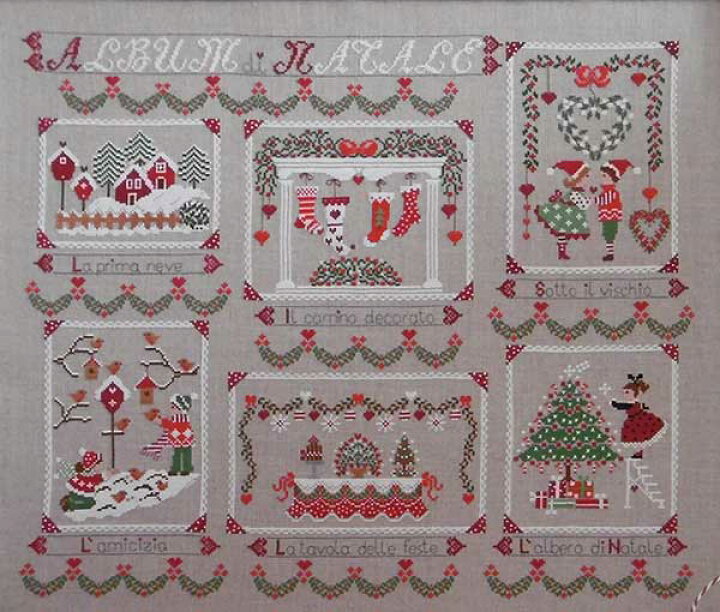 楽天市場 イタリアのクロスステッチ 刺繍図案 Cuore E Batticuore クオーレ エ バッティクオーレ クリスマスアルバム Album Di Natale グレイスワーク