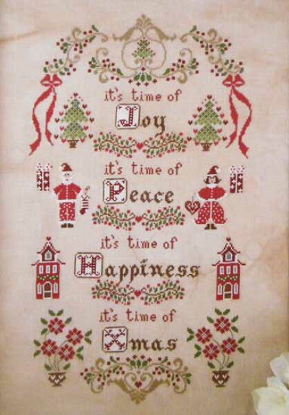 イタリアのクロスステッチ 刺繍図案  Cuore e Batticuore クオーレ エ バッティクオーレ  クリスマスタイム Il Tempo di Natale  クリスマス