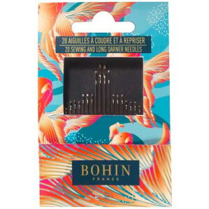 フランス　BOHIN 縫い針セット 20本セット 赤い魚のイラストがついたマリーンコレクション ブックレットホルダー