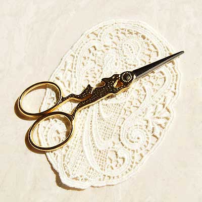 野うさぎのハサミ ゴールド 手芸 糸切り 刺繍 鋏 | グレイスワーク