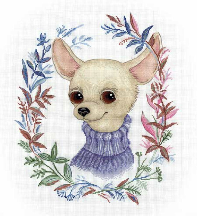 楽天市場 ｍｐスタジオ Mp Studia クロスステッチ刺繍キット カインドルック 18ct 犬 チワワ クロスステッチキット ししゅう 刺繍 グレイスワーク
