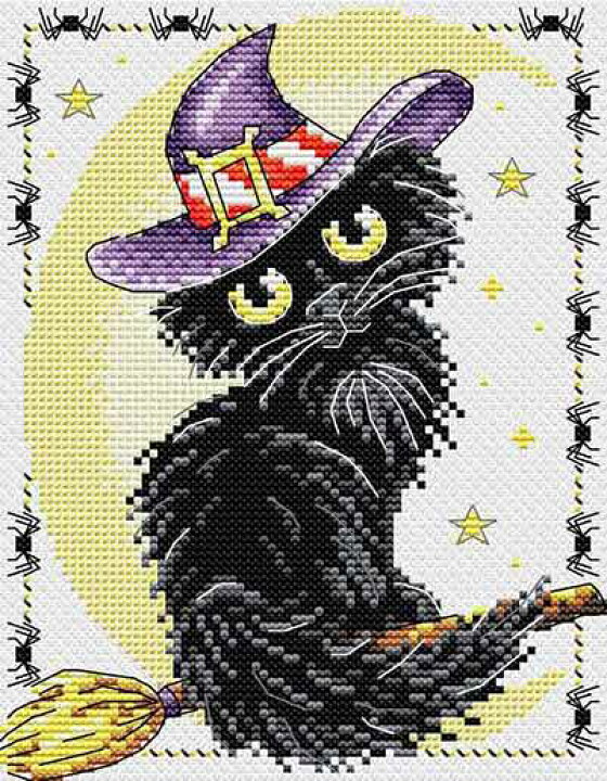 楽天市場 ｍｐスタジオ Mp Studia クロスステッチ刺繍キット 黒猫 14ct ハロウィン クロスステッチキット ししゅう 刺繍 グレイスワーク