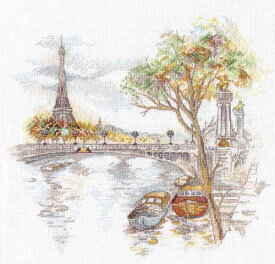 メール便送料無料 クロスステッチ 刺繍キット オーブン OVEN パリの秋 16ct 風景 景色 クロスステッチキット ししゅう 刺繍