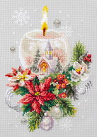 メール便送料無料 クロスステッチ 刺繍キット マジックニードル Magic Needle クリスマスキャンドル 14ct…